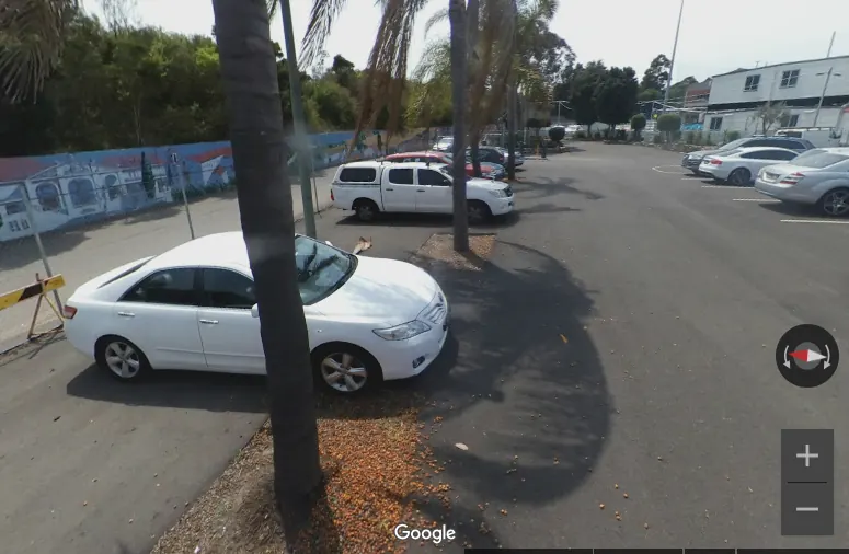 Marrickville cruise parking yard at 100 Marrickville Road with CP signage